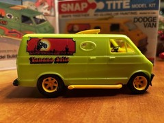 1975 Monogram Snap-Tite Snaptight Dodge Van “Vanana Split” with Advertisement