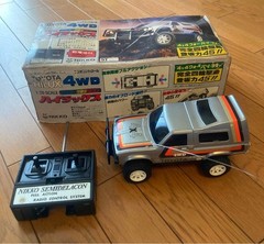 Nikko Toyota Hilux 4WD Semi-delacon RC Car 1/20 Scale Vintage Toy