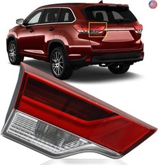 Left Inner Tail Light Fit for 2017 2018 2019 Toyota Highlander, Driver side LED