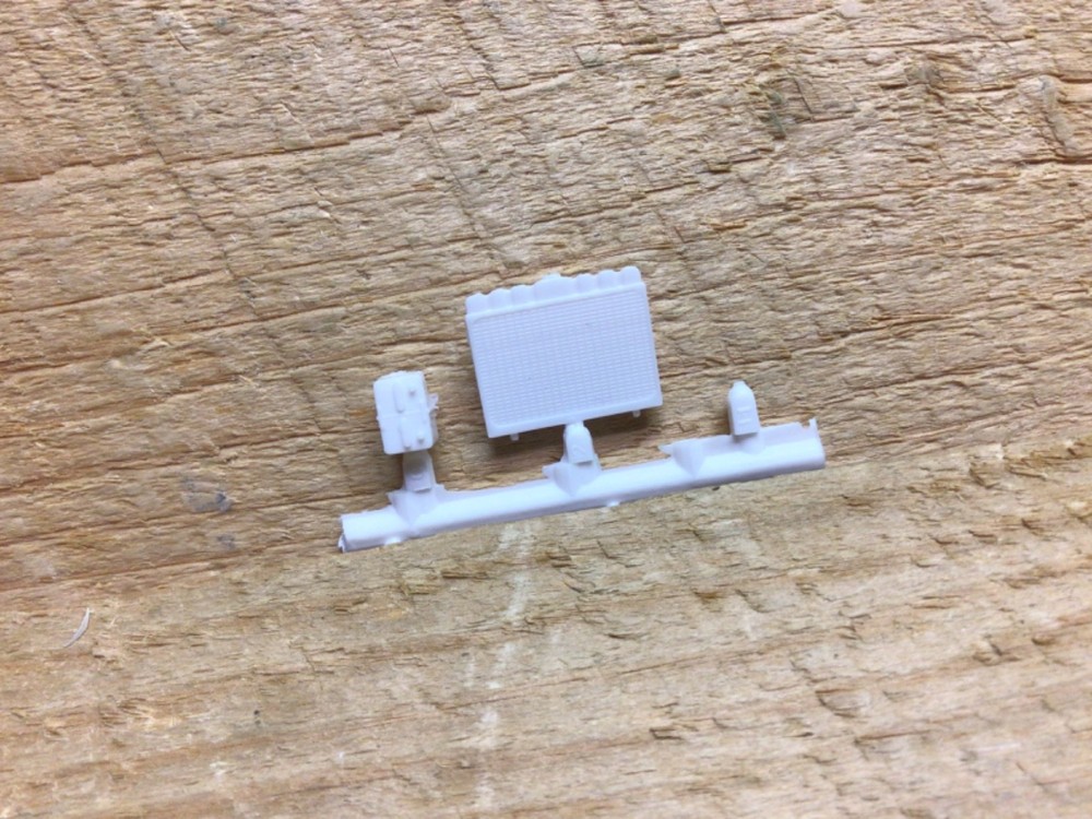 1957 Chevy Spirit Of ’57 Radiator & Battery, 1/25 MPC. (Free USA Shipping)