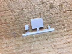 1957 Chevy Spirit Of ’57 Radiator & Battery, 1/25 MPC. (Free USA Shipping)