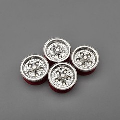 1/25 1/24 Model Car Parts Kit Bash Junkyard Chrome Misc Wheels Wheels