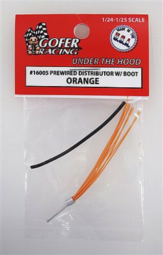 Gofer-Racing Wired Distributor with Boot (Orange) – Plastic Model Vehicle