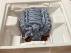 Resin Chevy LS3 engine for scale model cars, 1/24 1/25