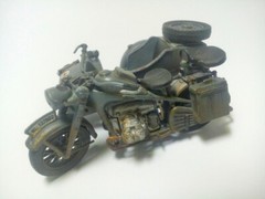 1/35 German motorcycle BMW R75 with Sidecar WWII Italeri 0315 Plastic Model kit