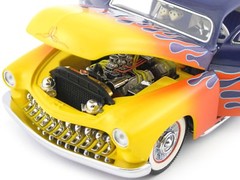 1950 Mercury Merc Hot Rod Classic Car Race Custom Chopped Dragster Carousel YELO