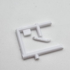 Revell 1/25 57 Chevy Convertible 85-4270 Parts Upper Radiator Hose #42