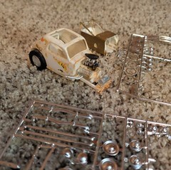 Vintage Amt Double 3 In 1 Dragster 1/25 Scale Model Parts Kit
