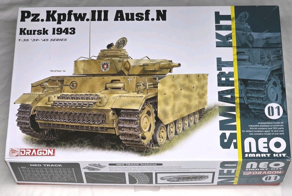Dragon #6559 1/35 Pz.Kpfw.III Ausf.N Kursk 1943 Model Kit Neo Smart Kit – New
