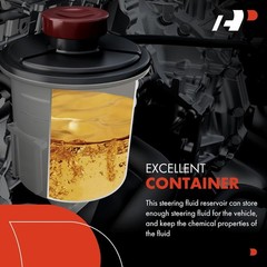 A-Premium Power Steering Reservoir/Tank with Cap & Bracket Compatible with