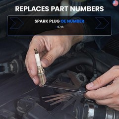 6716 Iridium Spark Plugs 4 Pack – Compatible with GMC Canyon, Compatible with