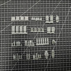 Rare Model 1/35 Resin Body Military Vehicle Loading and Accessories Upgrade K…