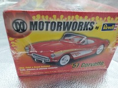 Revell Motorworks ’57 Corvette Model Kit #85-1254 unopened dented Box