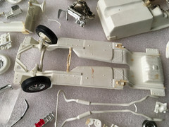 Vtg AMT 68 Ford Mustang GT 1/25 Model Car Kit Customizing 6168-200 Partial Built