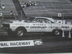 DRAG ON LADY DODGE CORONET 426 HEMI SUPER STOCK SHIRLEY SHAHAN SEALED INSIDE