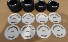 1/12 Beemax Platz Lotus 99T Goodyear Eagle Tyre Tire Stencils Templates