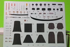 Decal Sheet 1/24 1984 Porsche 911 Carrera 3.2 Targa Emblems Scripts Waterslide
