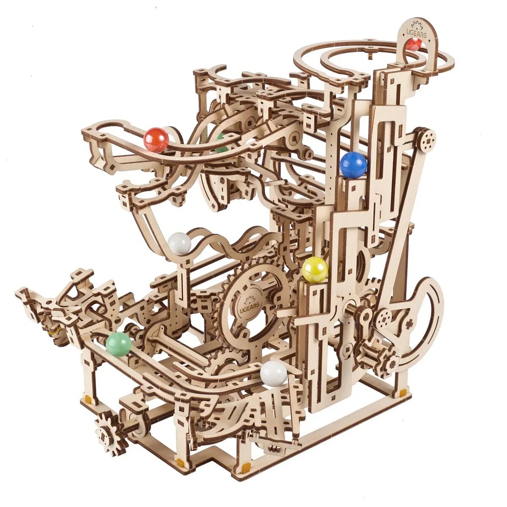 UGEARS Marble Run – Wooden 3D Puzzles Model Kit for Adults and Teens