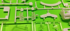 2022 Corvette Stingray Coupe Z51 1/25 Revell Body Glass Spoilers Side Vents Trim