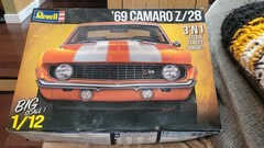Revell 12812 1969 Camaro Z/28 1:12 Scale 175-Piece Skill Level 5 Model Kit NIB