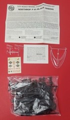 Vintage Airfix P62 Black Widow 1:72 Scale Plastic Model Kit series 4 England