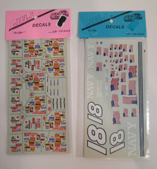 NASCAR Racing 1/24-1/25 Model Car Vtg Decal Sheets Army Navy Marines Lot Of 17