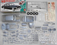 AMT TROPHY SERIES ’49 MERCURY 3 in 1 CUSTOMIZING KIT 1/25 grey plastic