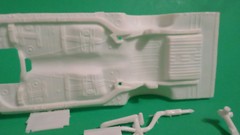 1967 GTO Pontiac 1/25 frame chassis axle rear end exhaust firewall model car lot