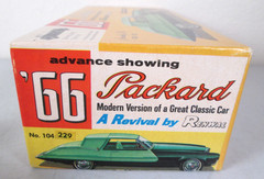 Vintage 1966 PACKARD Renwal 1/25th Car Model Kit Revival Series (104-229)