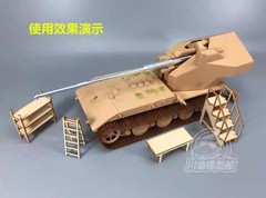 1/35 Tank Maintenance Diorama Ladder Shelf Stair DIY Kit