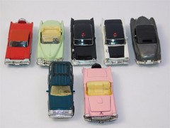 7 Pcs Vintage 1950s American Classic Model Cars Collection