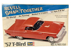 VTG. 1979 REVELL 1:32 SCALE SNAP-TOGETHER ” 1957 T-BIRD ” PLASTIC MODEL KIT 1104