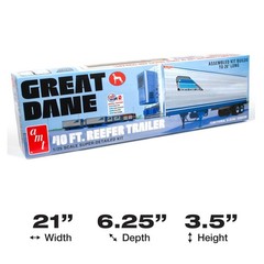 40″ Great Dane Reefer Trailer Model Kit 1:25 Scale – Detailed Assembly Toy