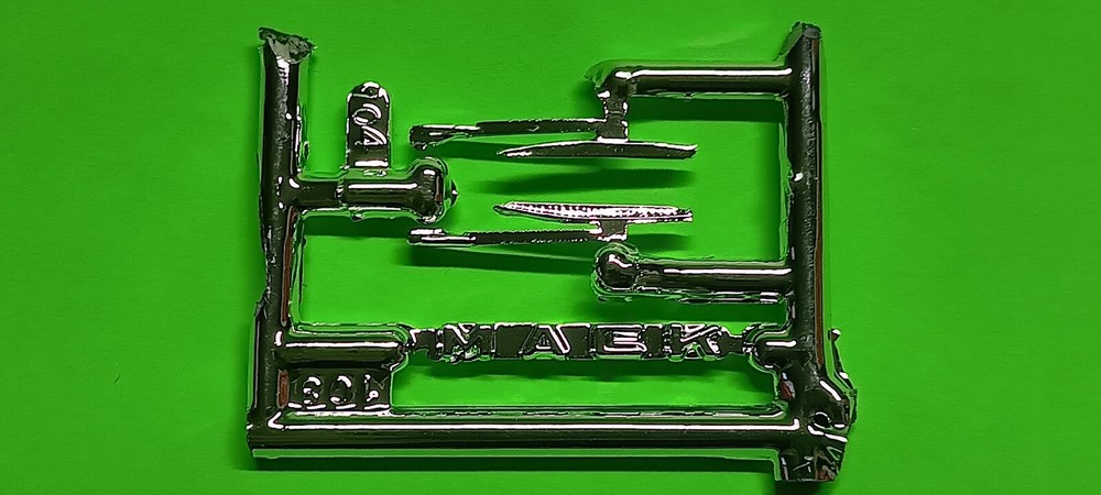 Wipers Emblem Mack DM800 Heavy Duty 1/25 MPC Chrome Detail Parts Lot