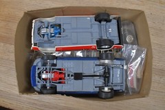 Rare Vtg Model Kit Parts Monogram PC223 Bathtub Buggy + 2 Ford Mustangs