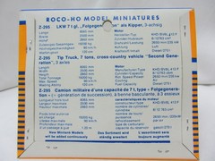 ROCO MINITANKS DBGM #295 Bundeswehr German Army MAN 4530 7 Ton Dump Truck #3