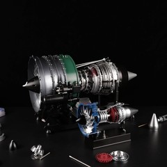 Educational DM122 Turbofan Engine Model Kit – All-Metal, 1:20 Scale Assembly Kit