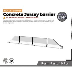 1/144 12mm Concrete Jersey barrier Miniature Military Accessory Diorama Scenery