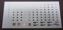 NASCAR DECAL 84 HOOD PINS CHROME FOIL PRINTED DETAIL GOODIE SHEET 1/24-1/25
