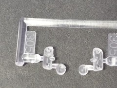 1958 Edsel Pacer BACKUP LIGHTS from AMT 1:25 Model Kit 58