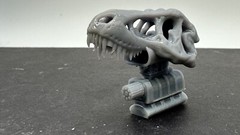 Supercharger with T-rex skull intake 1:25 scale