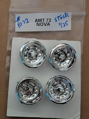 AMT 72 CHEVY NOVA STOCK WHEELS NEW! 1/25 #1072