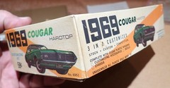 Palmer 1969 Mercury Cougar model kit 60s issue