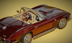 Corvette1963Chevrolet55Chevy57StingRay Race Car Custom Built Metal Model