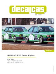 Decalcas 1/24 M3 E30 Team Alpina 1988 Decal for Beemax/Aoshima/Nunu