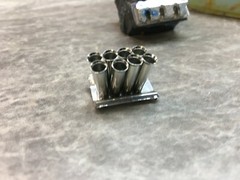 Set of 8 Metal Injector Stacks 1/24 scale – 15 MM long 3.7 MM Diameter 4.7 Flare