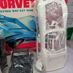 Vintage MPC 1968 Corvette Sting Ray 427 Hardtop 1/20 Partial Build