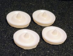 1/25 RESIN CUSTOM CADILLAC SOMBRERO BULLET HUBCAPS 49 MERCURY REVELL AMT KUSTOM
