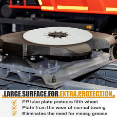 2 Pack 5Th Wheel Hitch Lube Plate 10 Inch RV Camper Trailer Fifth Wheel Plate Di
