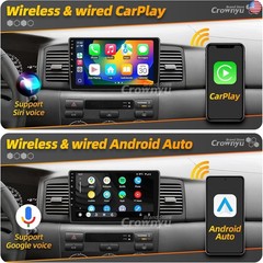 for Toyota Corolla 2004-2008 Radio Compatible with Wirelessly Carplay Android
